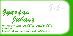 gyarfas juhasz business card